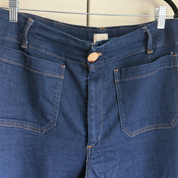 Anthropologie Maeve The Colette Full Length Wide Leg Jeans - Picture 5 of 12